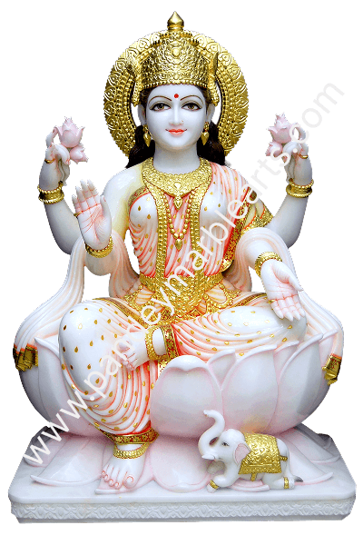 Lakshmi Mata Marble Statue